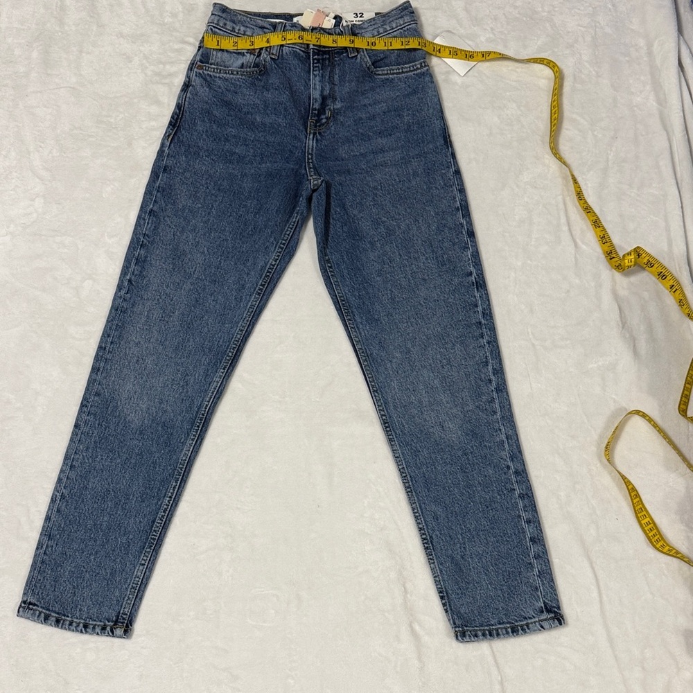 Mango Classic Blue Straight Leg Jeans